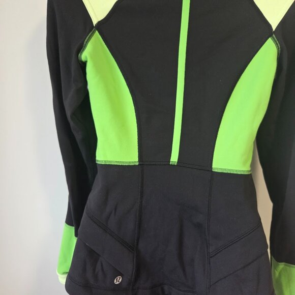 Lululemon studio surf jacket black and neon - Picture 4 of 7